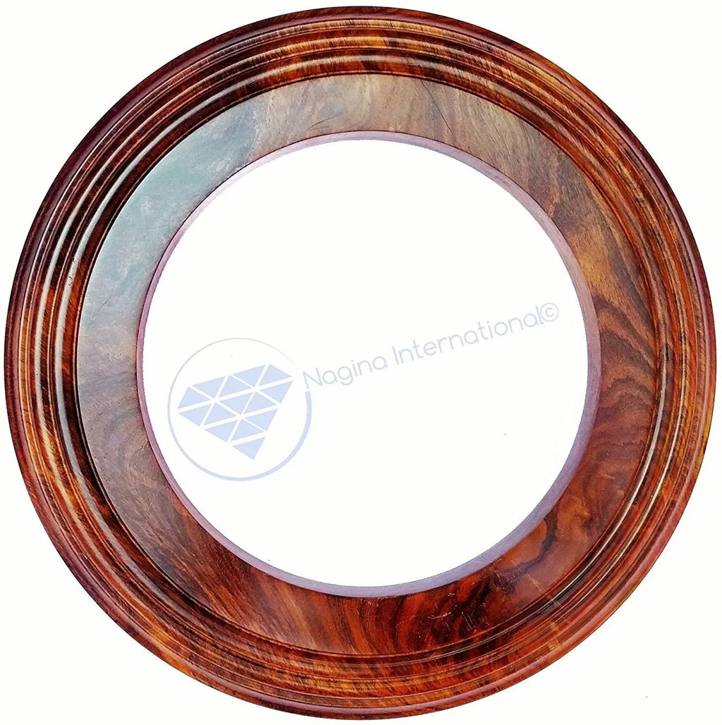Nagina International Polished Handcrafted Wooden Base | Solid Hardwood Frame (12 Inches)