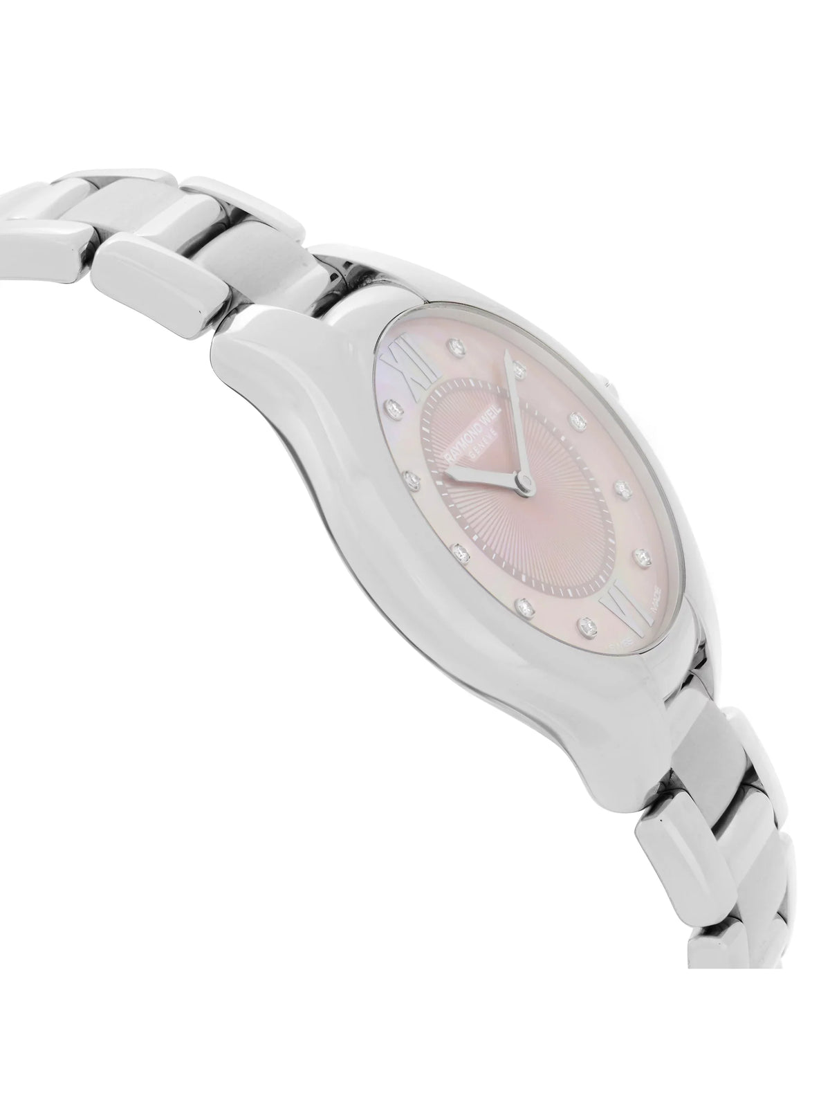 Raymond Weil Noemia Steel Diamond Pink MOP Dial Ladies Watch 5132-ST-00986