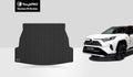 ToughPRO Accessories Cargo Mat appropriate with 2020  RAV-4 - All climate - Heavy Duty Black Rubber