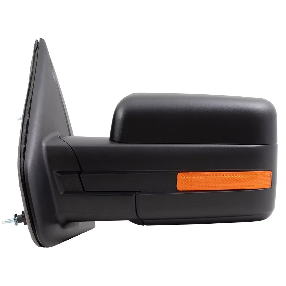 Brock Drivers Power Side View Mirror Heated Signal Reflector Spotter Glass fits 09-14  F-150 Pickup Truck replaces BL3Z17683CA FO1320407