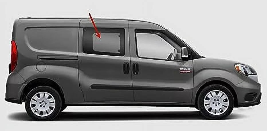Movable Manual Sytle Passenger Right Side Rear Door Window Door Glass suitable with Ram Promaster City 2015-2021 Models