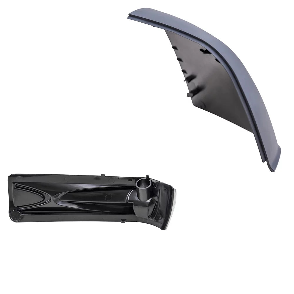 Brock Aftermarket Replacement Passenger Right Door Mirror protector Paint To Match Gray And Turn Signal Light Set suitable With 2015-2021 RAM Promaster City SLT/Tradesman SLT