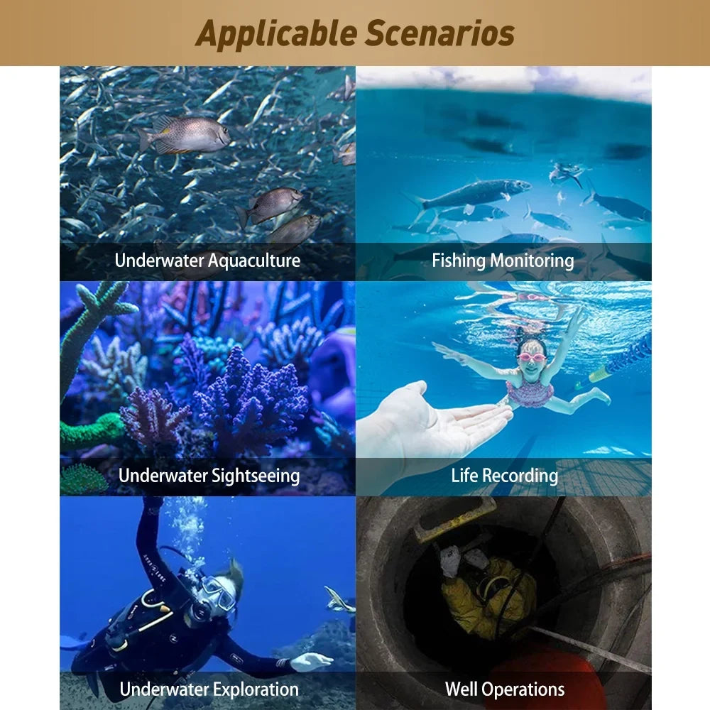 Erchang Undersea camera,Camera craft Lake Sea Inch Monitor vessel Fish 7 Inch Camera Portable Fish Portable Fish 7 Monitor ship Lake 7 Inch Monitor