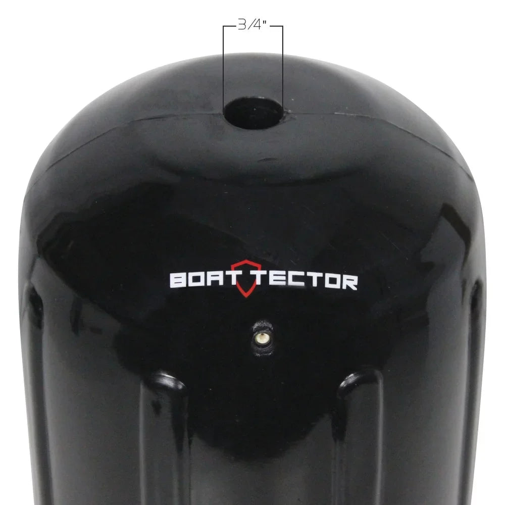 Extreme Max 3006.7300 BoatTector HTM Inflatable Fender - 6.5" x 15", Black