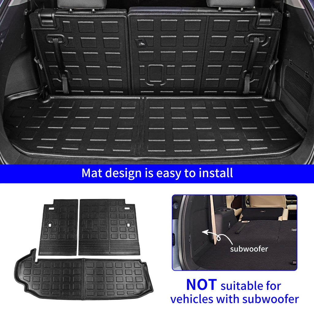 Fit 2020-2024  Highlander Floor Mats Trunk Mat Cargo Liner 2023 7 Seats Highlander Accessories
