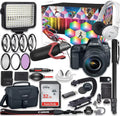 EOS 5d Mark IV DSLR Camera Premium Video Creator Kit with  24-105mm STM Lens +  Monitor Series Headphones + Video LED Light + 32gb Memory + Monopod + High End Accessory Bundle