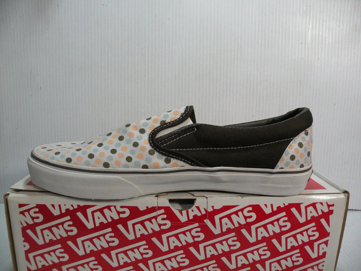 VANS CLASSIC LOW POLKA DOTS MEN SHOES COFFEE/WALNUT 5862299 SIZE 11 NEW