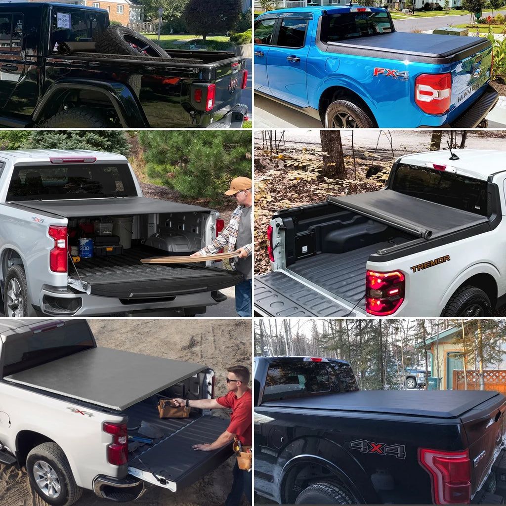 Kikito Vinyl Soft Roll-Up Tonneau protector Truck Bed for 2022-2024 Tundra 5.6FT (66.7") Bed w/o Trail Edition (for Models Without The Deck Rail System)