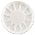 Dart DCC20RL Vented Foam Lids Fits 6 to 32 oz Cups, White - Case of 5