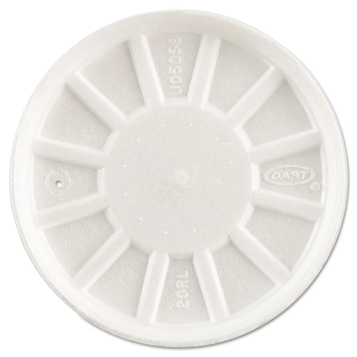 Dart DCC20RL Vented Foam Lids Fits 6 to 32 oz Cups, White - Case of 5