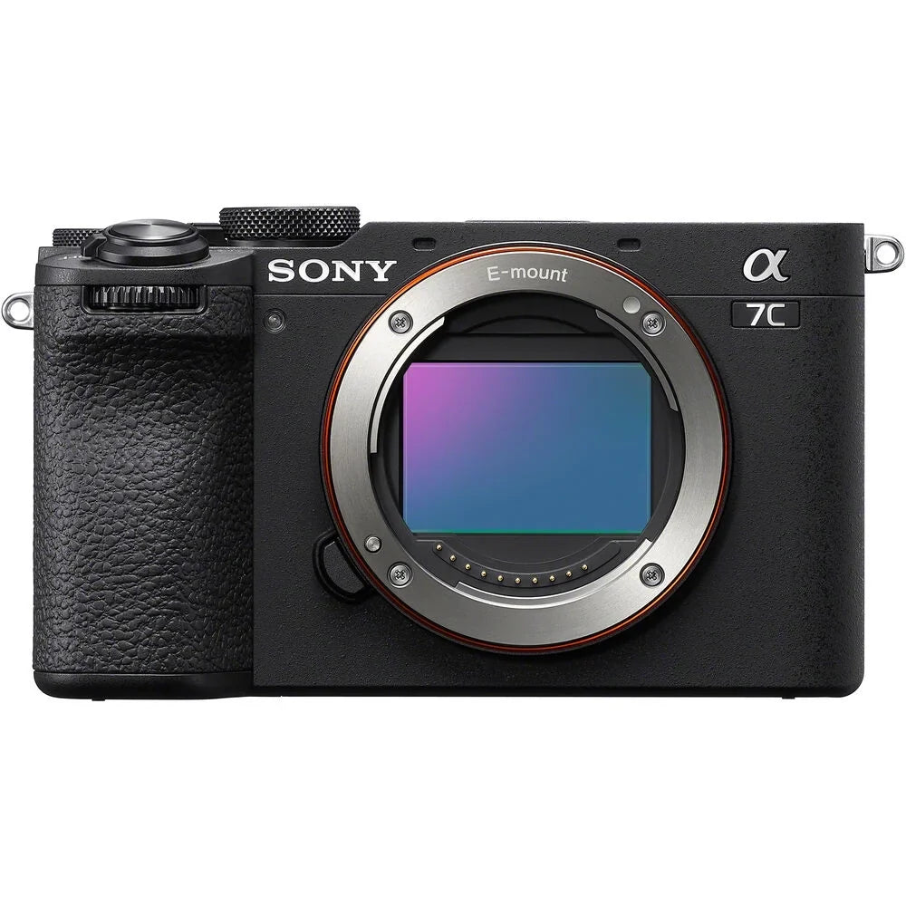 a7C II Full Frame Mirrorless Camera Body + 50mm F1.8 Lens ILCE-7CM2/B Black + SEL50F18F Bundle with Deco Gear Photography Backpack + Extra Battery + Microphone + LED + Monopod & Accessories Kit