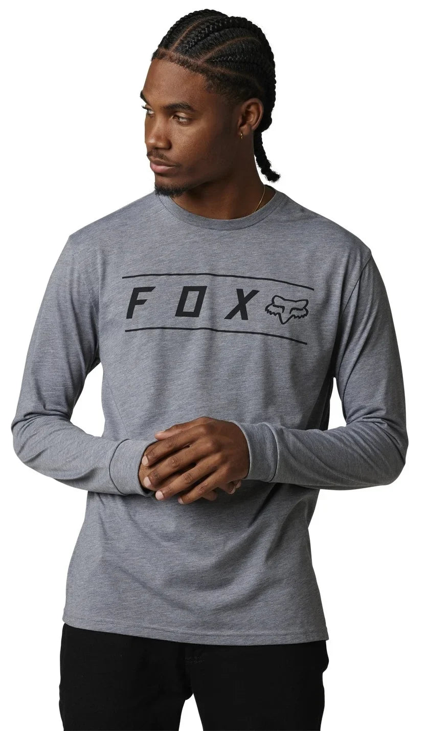Fox Racing Pinnacle Dri-Release Mens Long Sleeve T-Shirt Heather Graphite