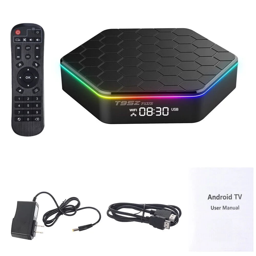 KingFurt   Quad Core 8K HD Video 64GB Memory 6K Stream Player 2023 T95Z Plus Smart Android 12.0 TV Box