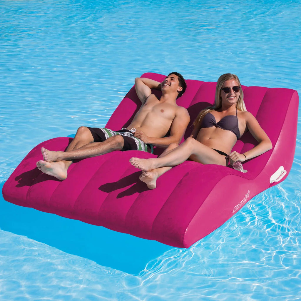 SUN COMFORT COOL SUEDE Double Zero Gravity Lounge, Raspberry