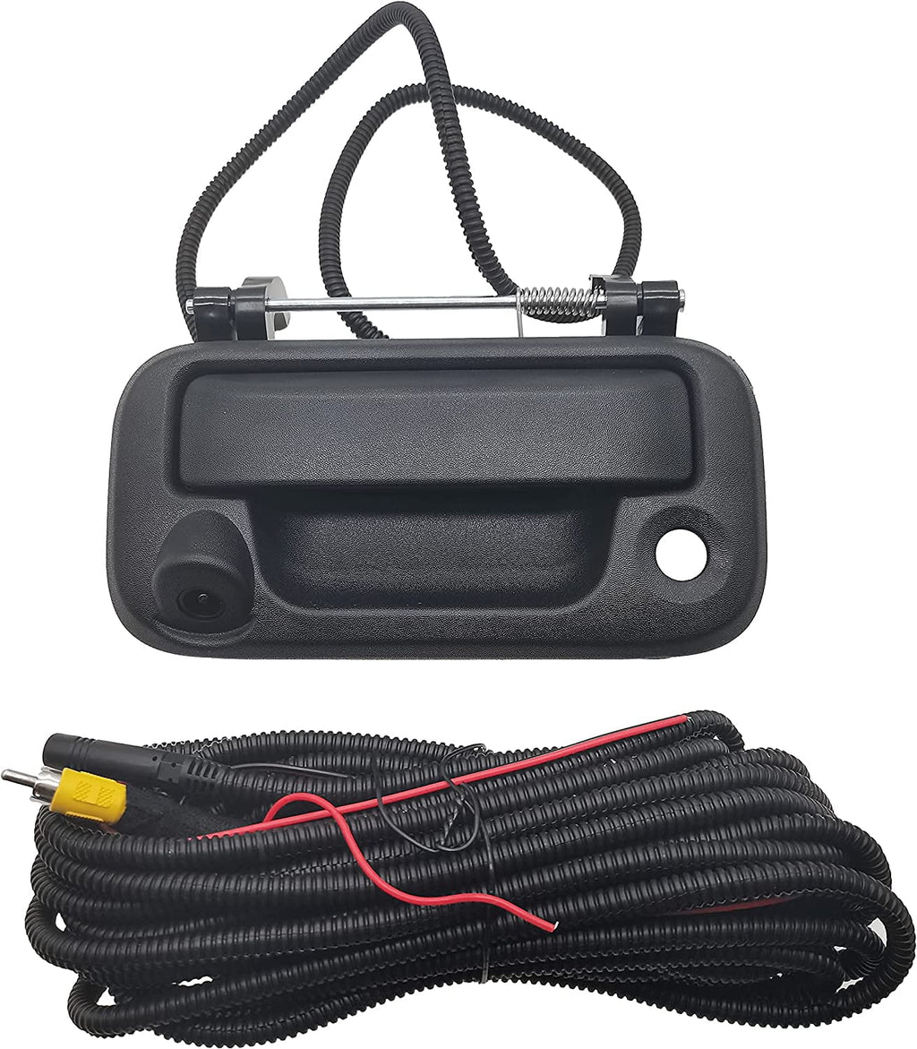 Tailgate Handle with Camera, OE: #8L3Z-9943400-AC, appropriate with  F150, F250, F350, F450, F550 (Black)