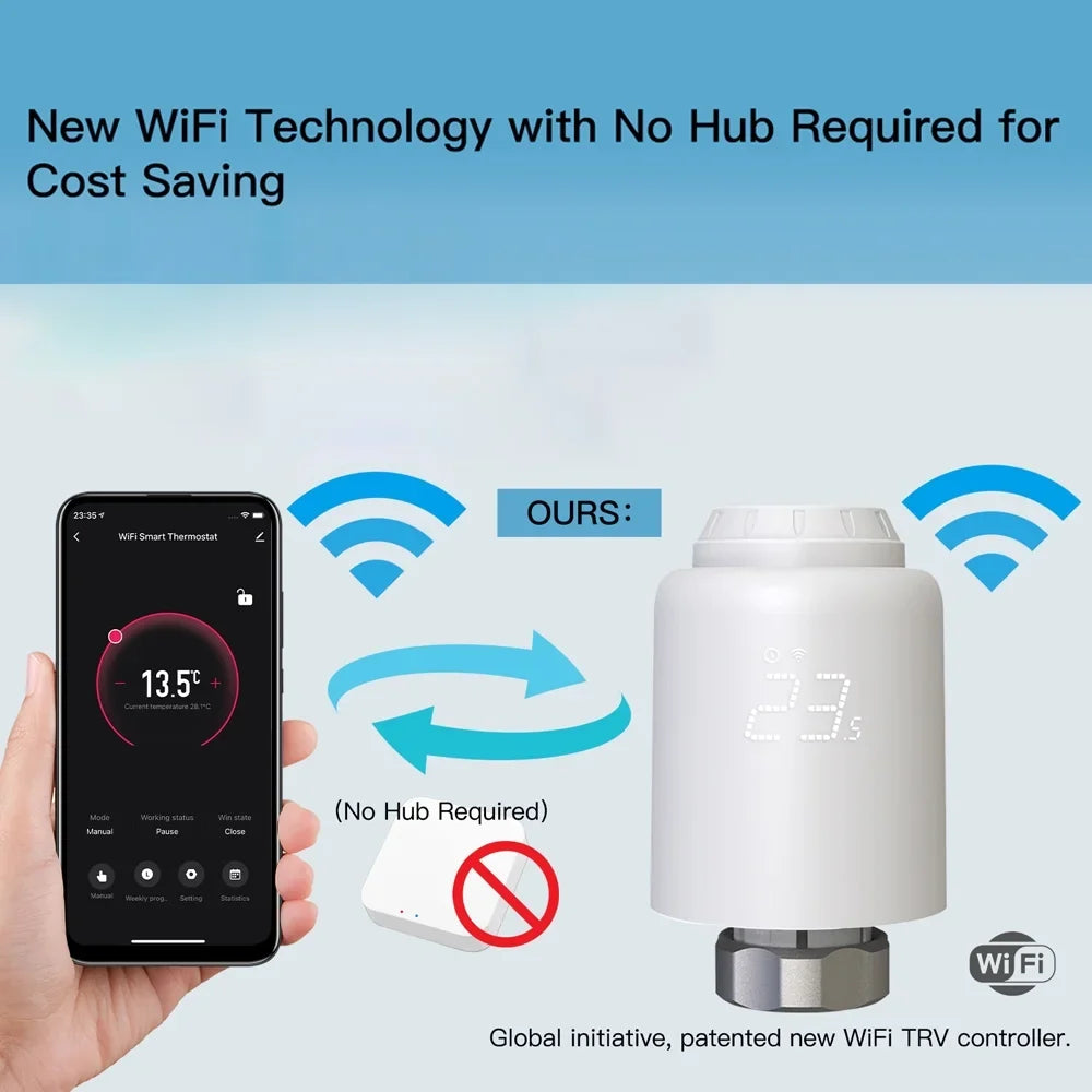 Thermostat,Temperature matching Wifi Valves suitable With Dazzduo Temperature Temperature Valves App Dsfen Pristin App Buzhi Dazzduo Buzhi Valves appropriate App