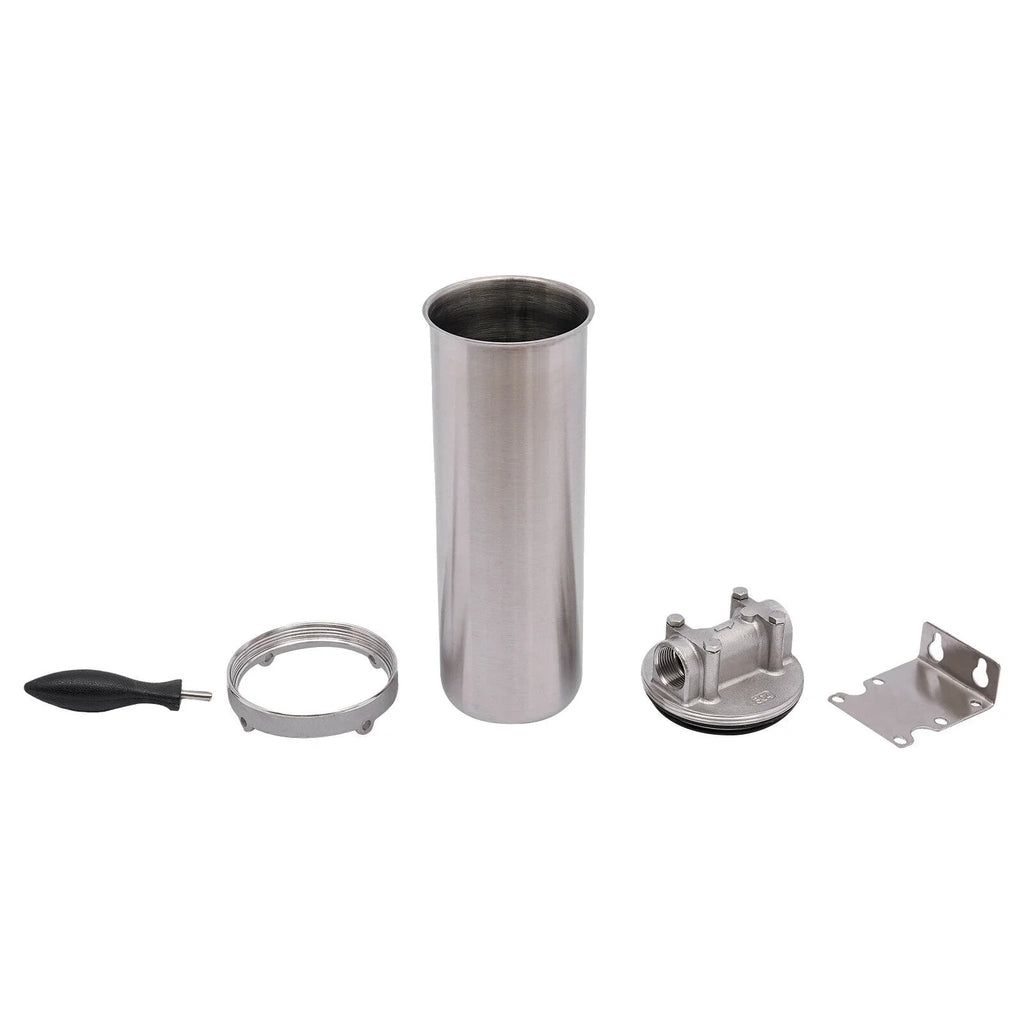 moisture Filter Housing For 10" Cartridges 3/4" Npt 304 Stainless Steel Heavy Duty