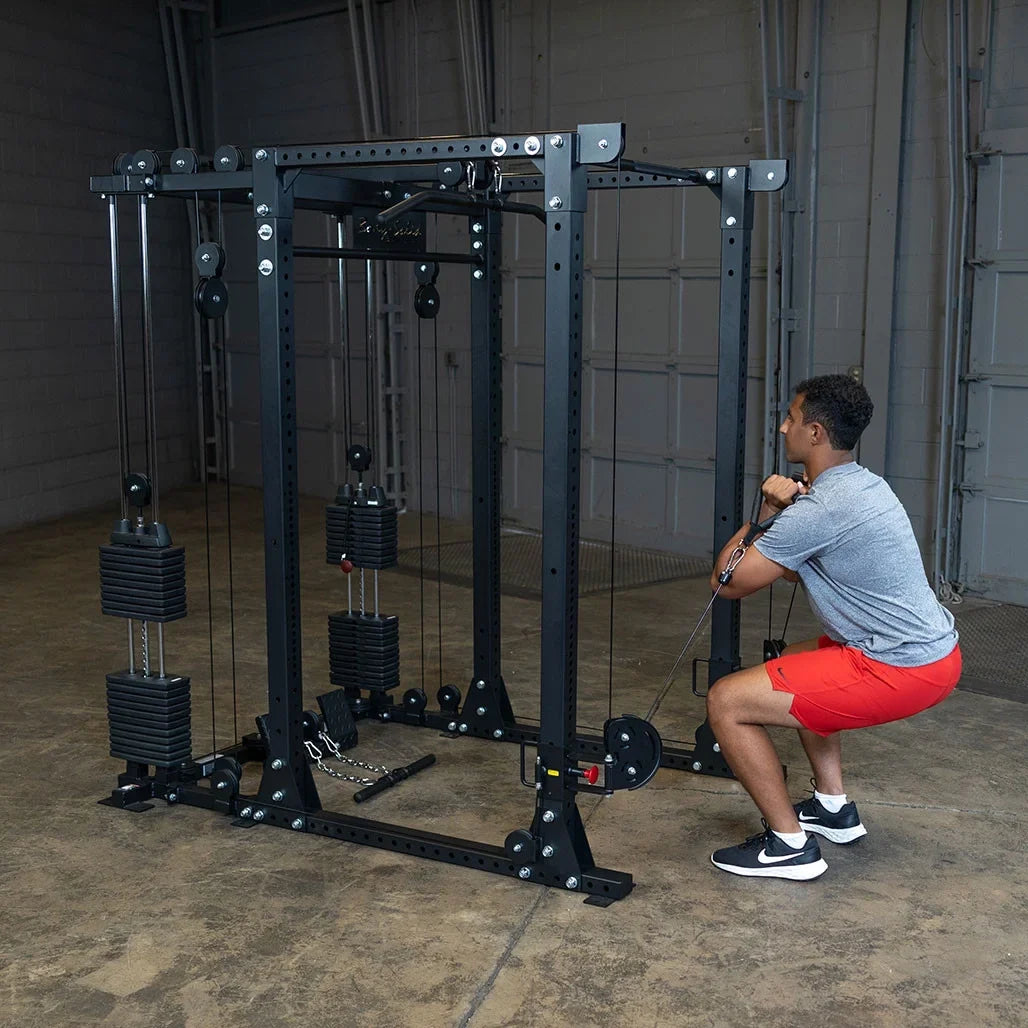Body-Solid Functional Trainer Attachment with Weight Stacks