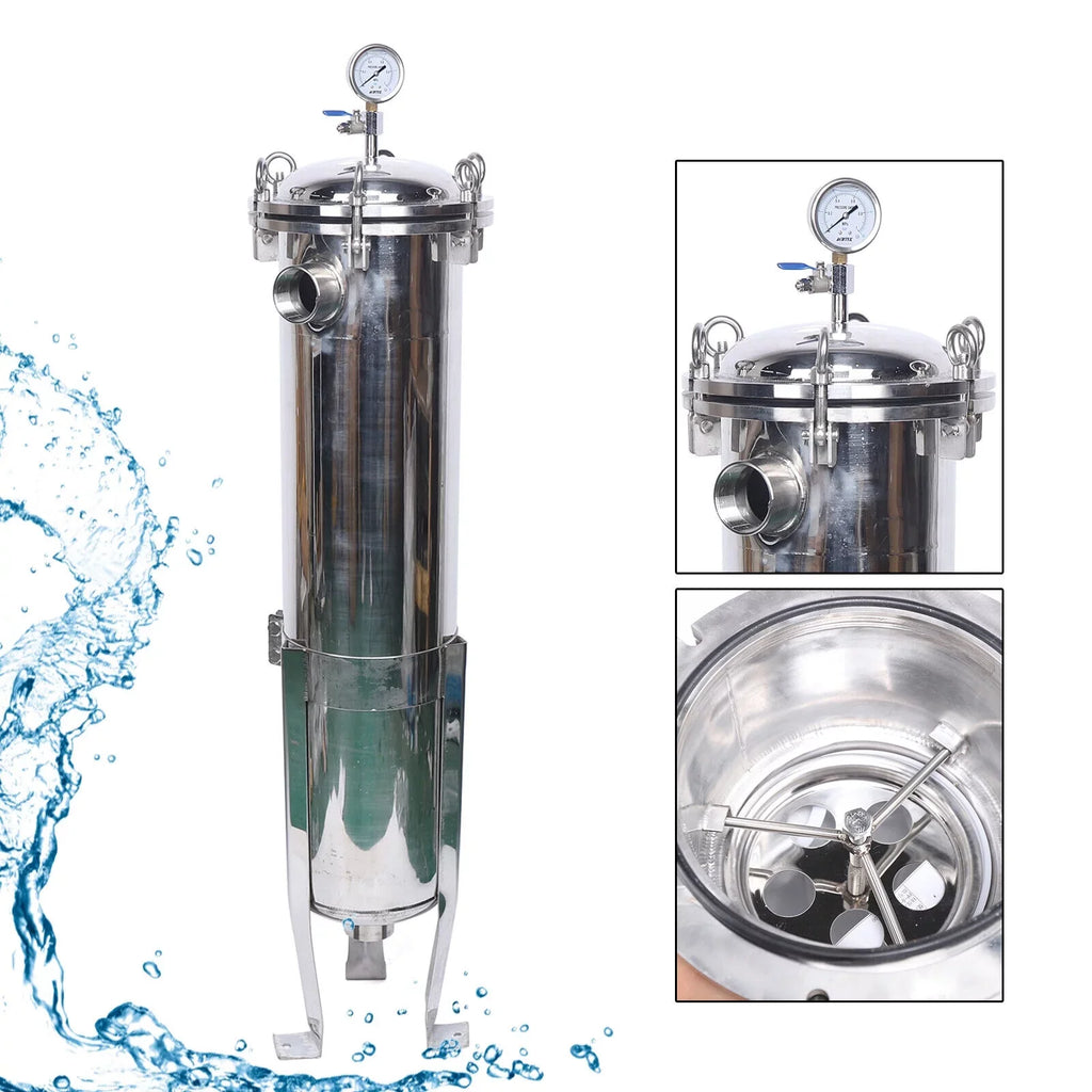 2" 150PSI Bag Filter Housing Pressure Fluid Filter Industrial Stainless Steel Filter
