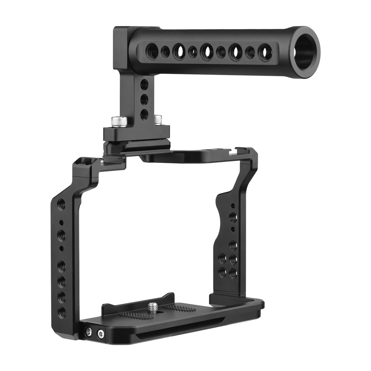 7299 Video Cage + Handle Kit Aluminum Alloy with Dual Cold Shoe Mounts Numerous 14 Inch Threads Replacement for  A7IV/ A7III/ A7II/ A7R III/ A7R II/ A7S II