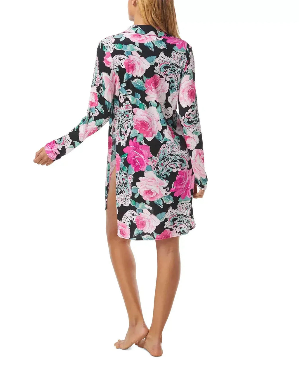 Carmen Marc Valvo Floral-Print Tie-Front wrap-Up