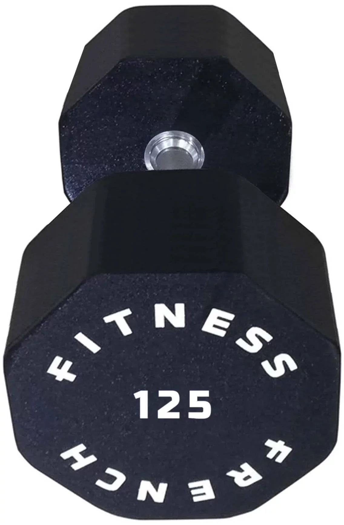 French Fitness Urethane 8 Sided Hex Dumbbell 125 lbs - Single (New)
