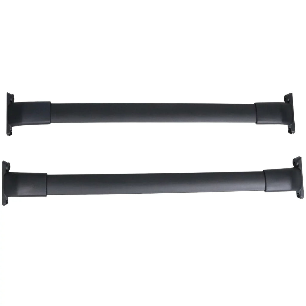 Ikon Motorsports suitable with 13-16 Mazda CX-5 CX5 OE Style Cross Bar Roof Rack Black Aluminum