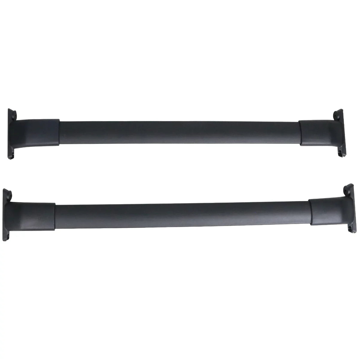 Ikon Motorsports suitable with 13-16 Mazda CX-5 CX5 OE Style Cross Bar Roof Rack Black Aluminum