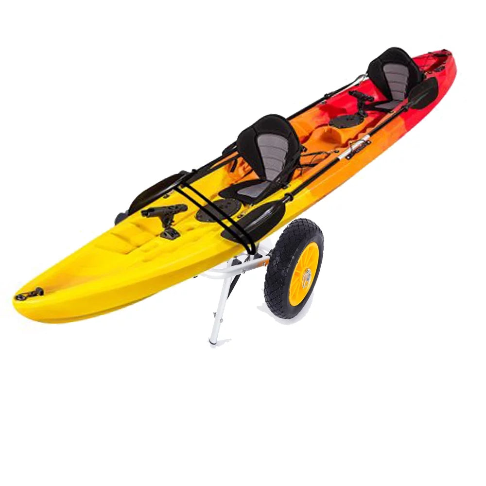 Ktaxon Aluminum Alloy Canoeing Trailer Cart Kayak Dolly ship Canoe Trolley with Wheels