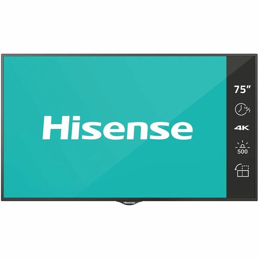 E-Series Digital Signage Display LCD - UHD-4K - 500 Nits Prosumer 18 x 7. Hisense 75B4E30T 75 in