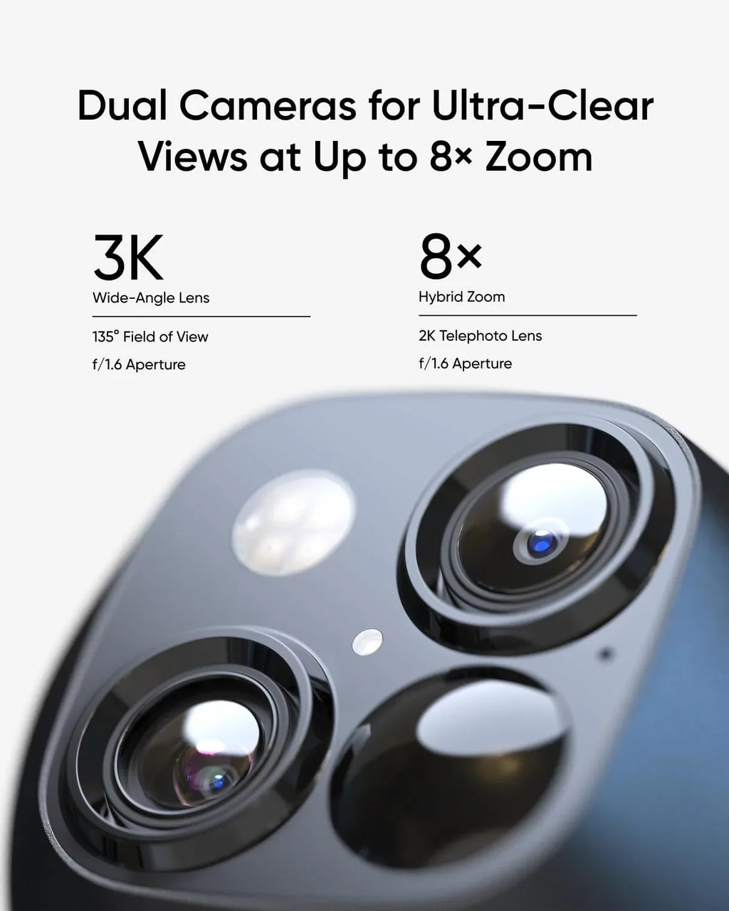 eufy Security SoloCam S340, Solar Security Camera, Wireless Outdoor Camera, 360° Surveillance, No Blind Spots, 2.4 GHz Wi-Fi, No Monthly Fee, HomeBase S380 suitable