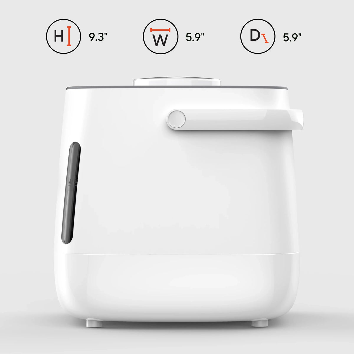 Sharper Image Mist 4 Ultrasonic Humidifier, White (New)