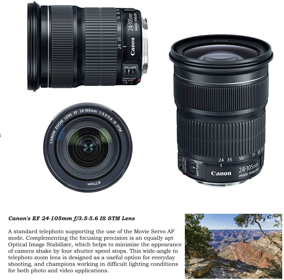 EOS 5d Mark IV DSLR Camera Premium Video Creator Kit with  24-105mm STM Lens +  Monitor Series Headphones + Video LED Light + 32gb Memory + Monopod + High End Accessory Bundle