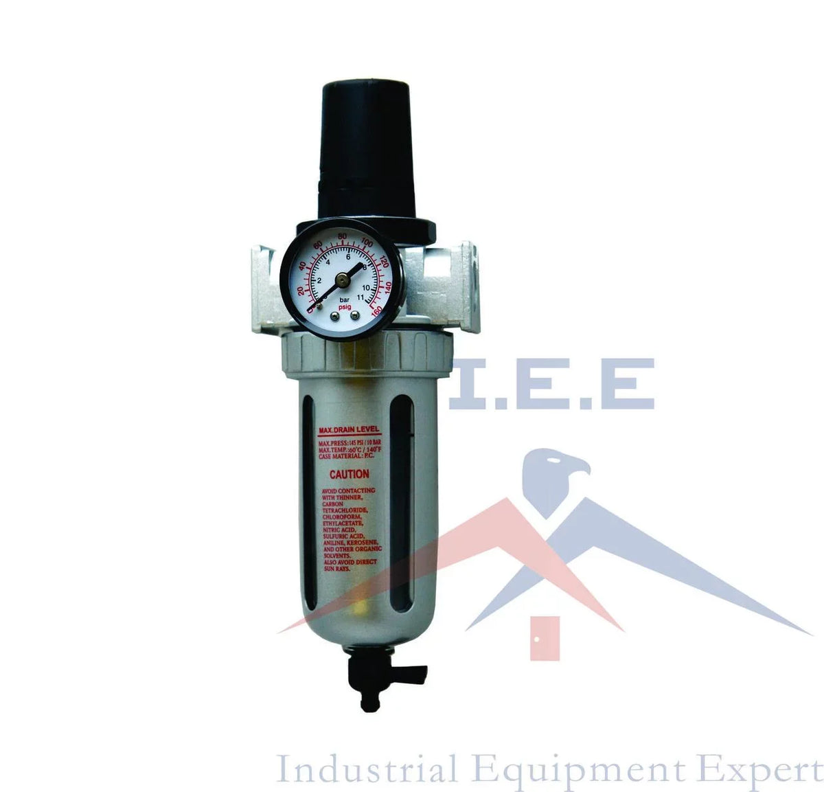 3/8" Pressure Regulator / Particulate Filter Moisture moisture Trap Compressed Air