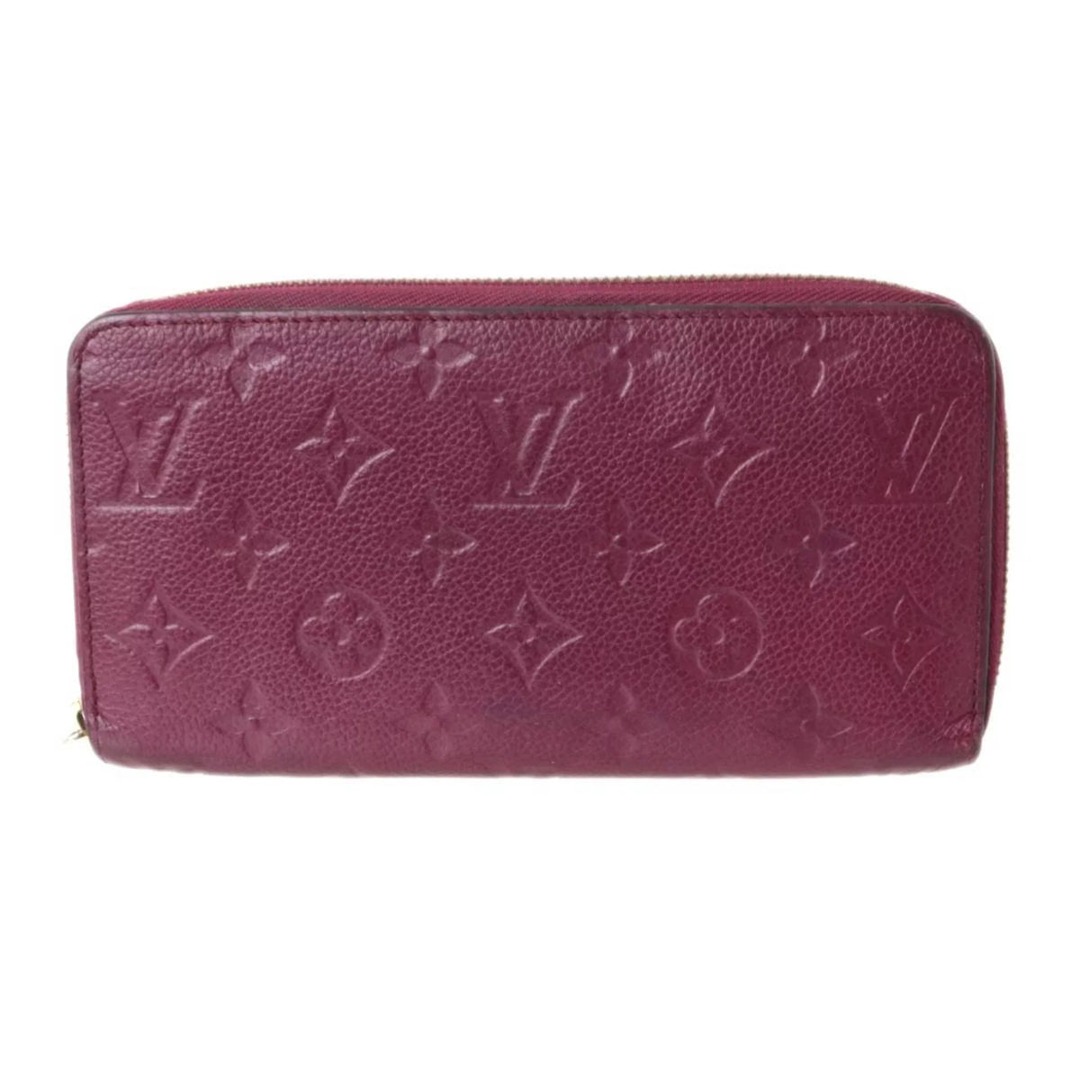 Pre-Owned LOUIS VUITTON Louis Vuitton Zippy Wallet Long Monogram Amplant Cherry Berry M68571 (Fair)