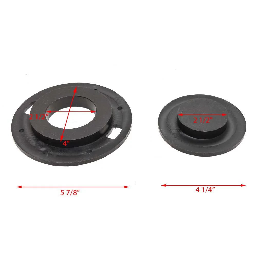 Lowe vessel Deck Plate 2128329 | Ski Pylon 2 1/2 Inch Black Starboard