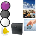 Alpha A6000 Appropriate 3-Piece Multiple Coated Filter Kit 49mm + 3pc Cleaning Kit