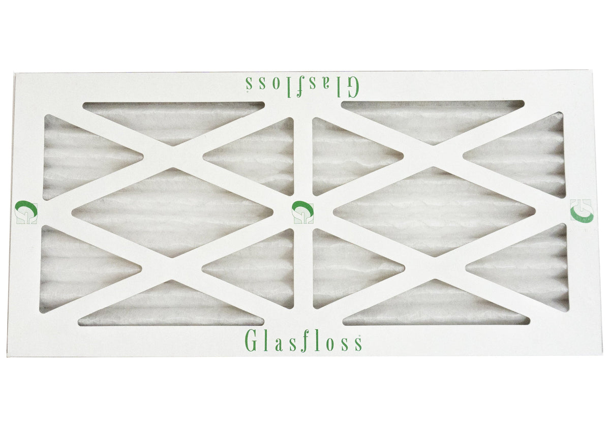 Glasfloss 10x18x1 - MERV 10 -Qty:4 - Furnace Air Filter - Made in USA (Actual Size: 9.5 x 17.5x7/8 inch)