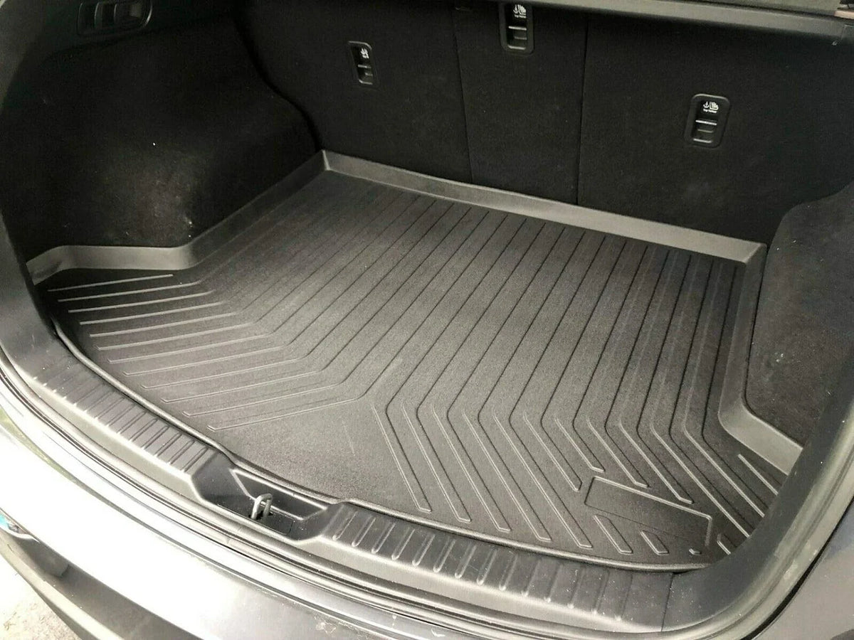 EACCESSORIES EA Cargo Liner – Trunk Mat for Mazda CX-5 CX5 2017-2023 – climate-immune Trunk Mats for Cars with Raised Lip – Non-Slip Car Trunk Mat Rubber – Easy to Install – Laser Pre-Cut Design
