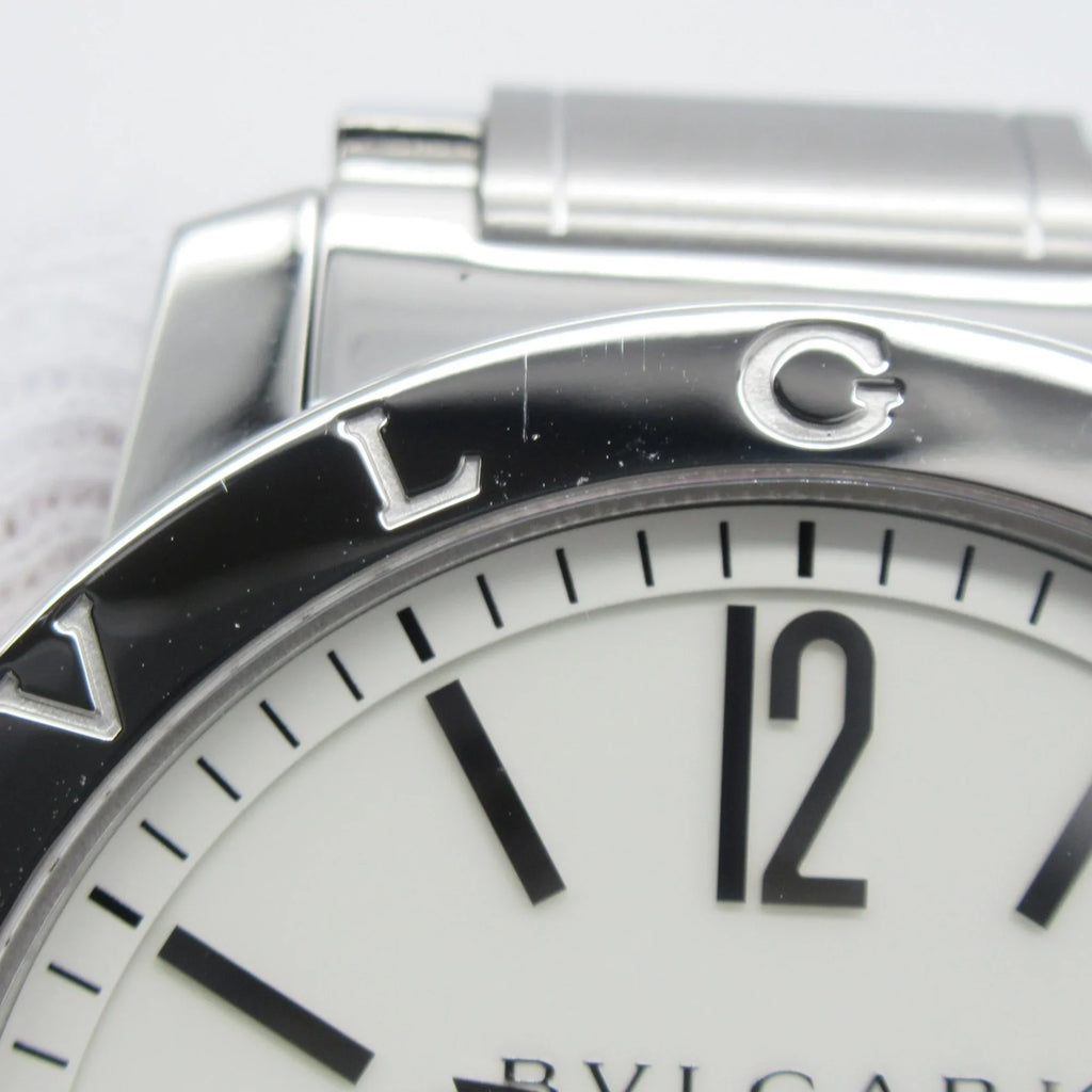 Pre-Owned BVLGARI Bvlgari Bvlgari Wrist Watch Watch Wrist Watch BB41S Mechanical Automatic White  Stainless Steel BB41S (Good)