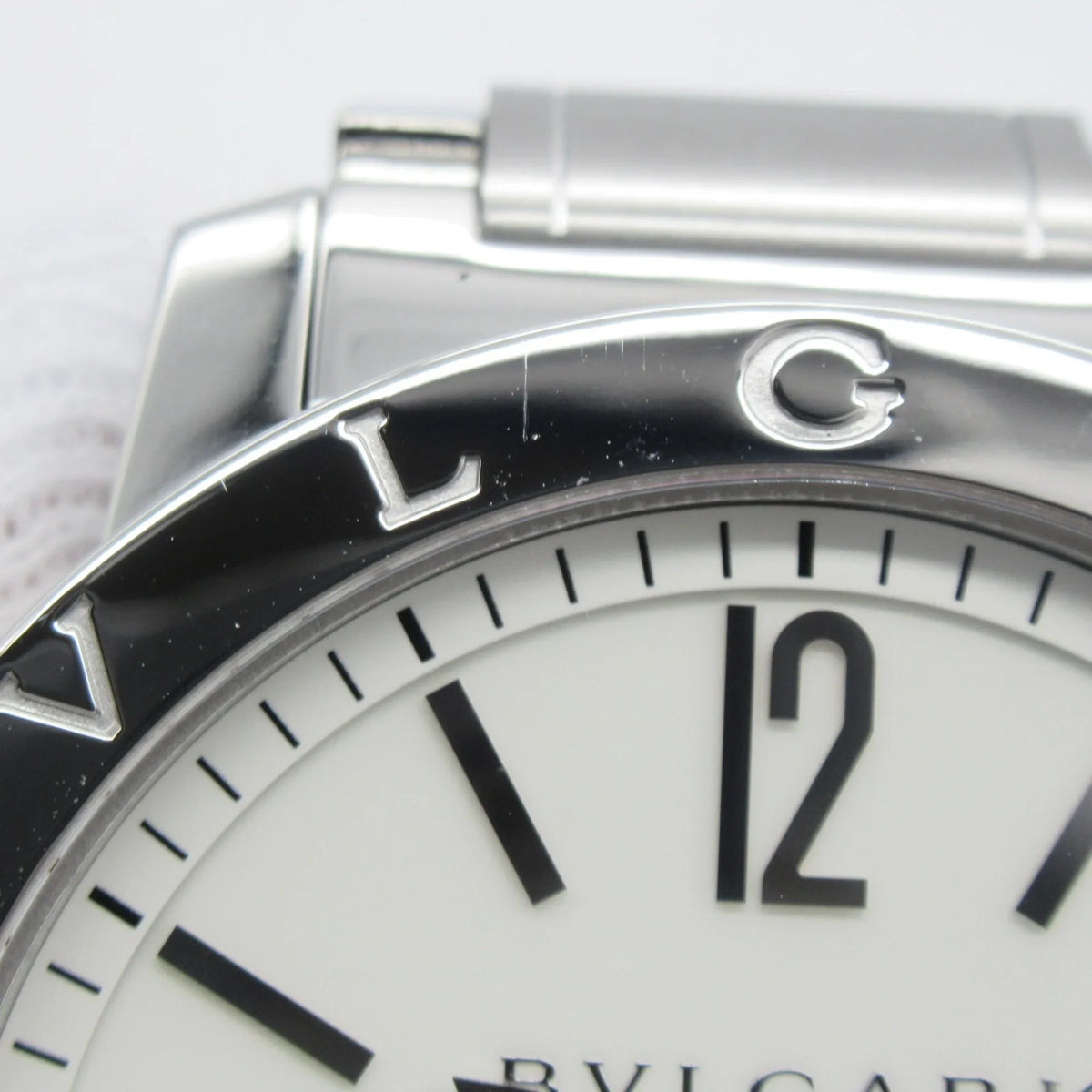 Pre-Owned BVLGARI Bvlgari Bvlgari Wrist Watch Watch Wrist Watch BB41S Mechanical Automatic White  Stainless Steel BB41S (Good)