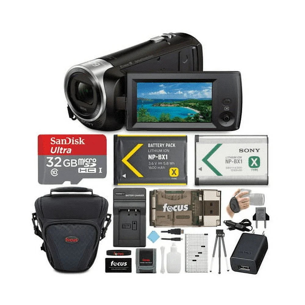 CX405 Handycam 1080p Camcorder with 32GB SD Card and Accessory Bundle