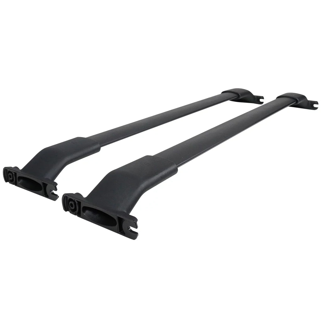 Ikon Motorsports suitable with 13-16 Mazda CX-5 CX5 OE Style Cross Bar Roof Rack Black Aluminum