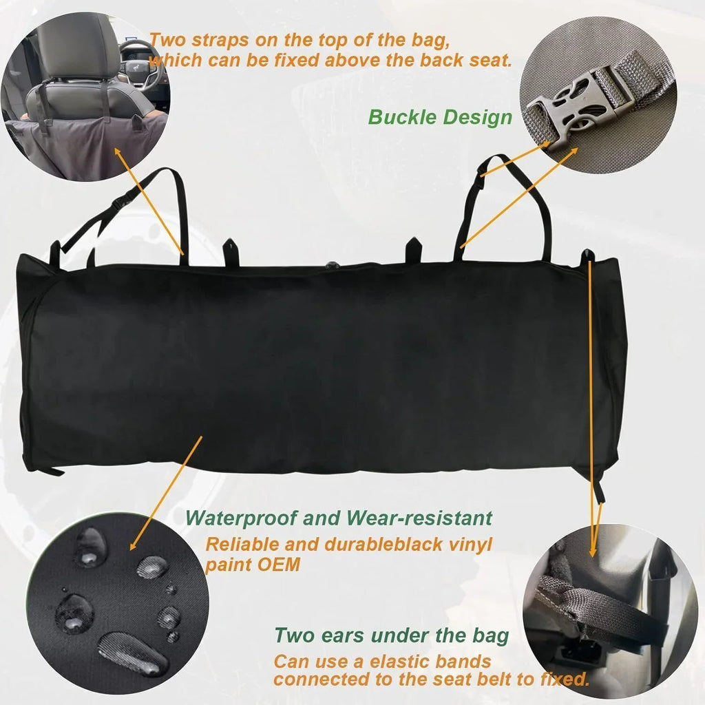 For  Bronco Accessories 4Door Soft Top Window Storage Bag Panel Organizer