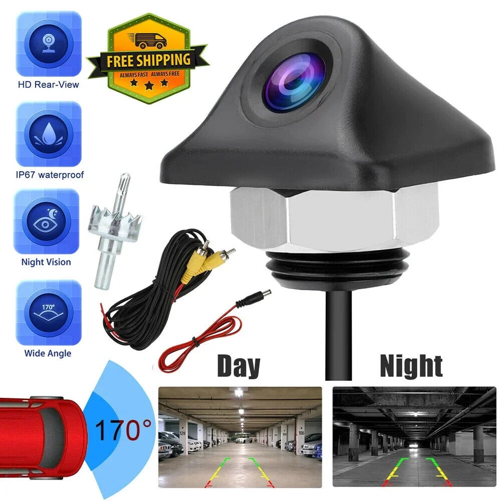 5in Foldable LCD Display Monitor Car Rear View Backup LED Night Camera