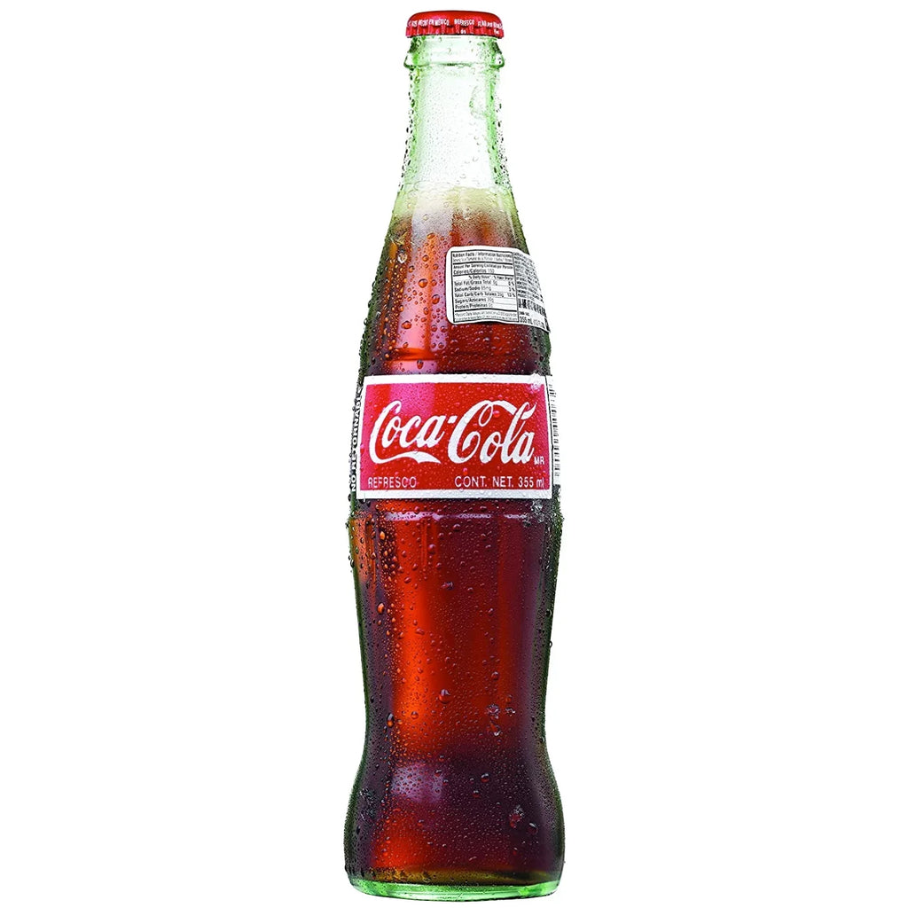 (355ml) Glass Bottle Case (12-Pack). oz. Mexican Coke Authentic Real Cane Sugar Sweetened 12/12 fl