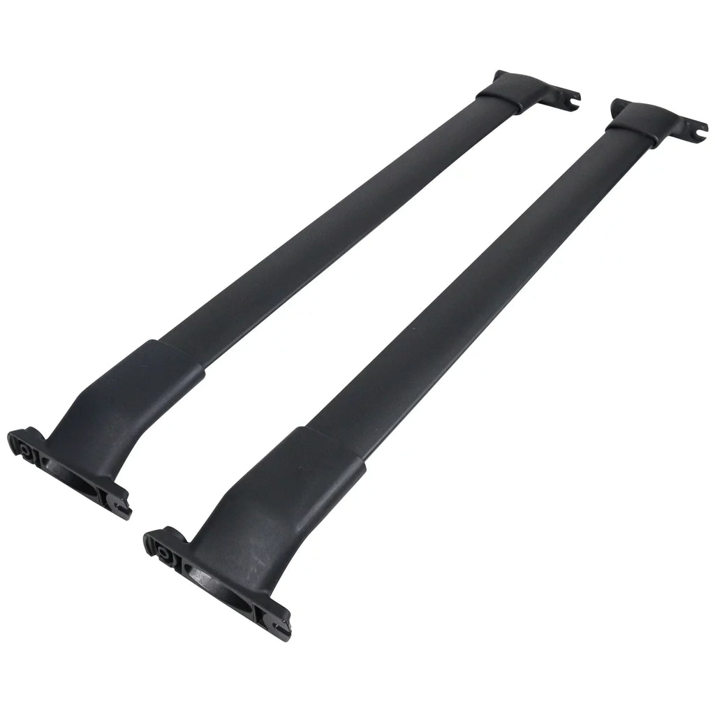Ikon Motorsports suitable with 13-16 Mazda CX-5 CX5 OE Style Cross Bar Roof Rack Black Aluminum