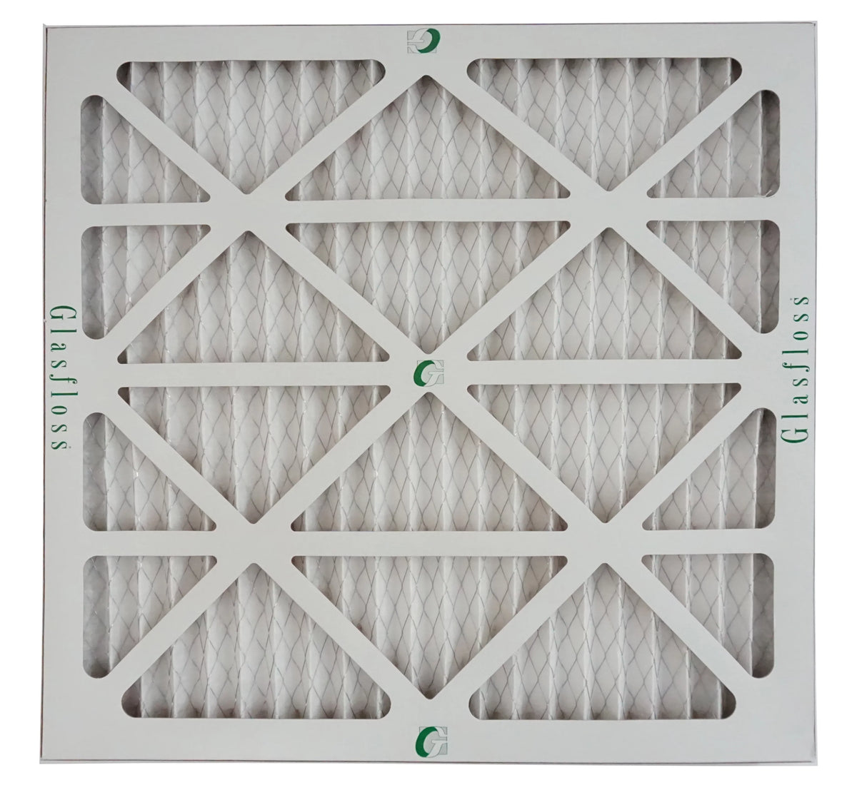 Glasfloss 18x20x1 - MERV 10 -Qty:12 - Furnace Air Filter - Made in USA (Actual Size: 17.5 x 19.5x7/8 inch)