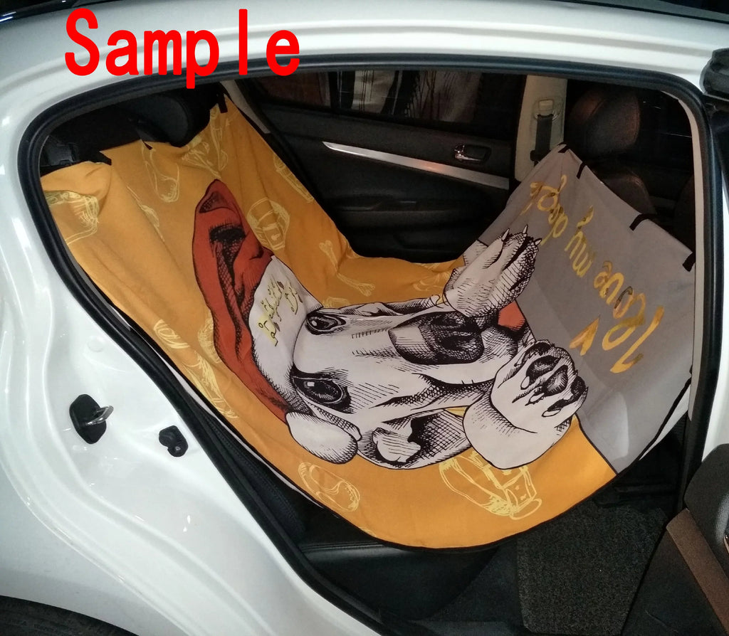 GCKG Wallpaper Stars Flowers Heart Emotions Colorful Pet Car Seat wrap Dog Car Seat Mat Hammock Cargo Mat Trunk Mat For Cars Trucks and SUV 54x60 inches