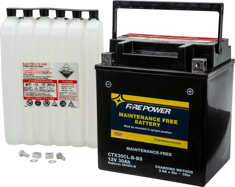 Fire Power Maintenance Free Battery CTX30CL-B-BS suitable With Sea-Doo GTX 185 2003-2006